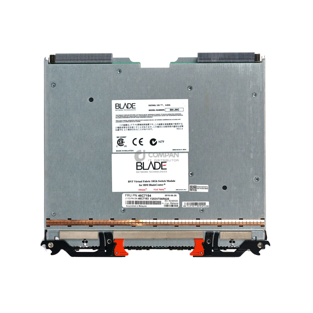 46C7194 IBM BNT VIRTUAL FABRIC 10GB SWITCH MODULE FOR BLADE CENTER 46C7193, BN-JNC